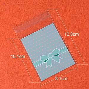 (8*10cm + 3cm) 200pz Sacchetti Plastica Piccoli Sacchettini Bustine...