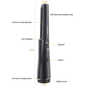 Quimat Metal Detector e Caricatore Portatile con Indicatore LED UQW31, Nero - Ilgrandebazar