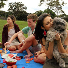 Carica l'immagine nel visualizzatore di Gallery, YZCX Coperta da Picnic Spiaggia Extra Grande 210x200cm Blu-200x210cm