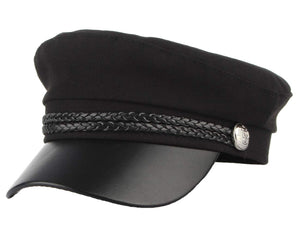 GEMVIE Donna Cappello con Visiera e Nastro Intrecciare Berretto Retro...