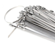 Carica l&#39;immagine nel visualizzatore di Gallery, ANZESER in acciaio inox Fascette 4.6 * 300mm dello scarico Involucro Coated... - Ilgrandebazar