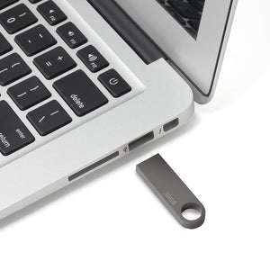 Chiavetta USB 32 GB, Mini PenDrive 32 giga (con Gancio) 32GB PEN Gray