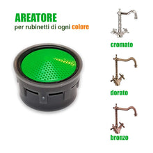 Carica l&#39;immagine nel visualizzatore di Gallery, Kit 13 Pz Rompigetto | Filetto Maschio M24 E Femmina M22 | Aeratore Cromo - Ilgrandebazar