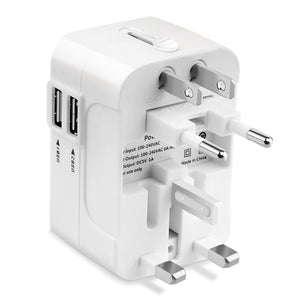 Adattatore Nuovo-Bianco,2 Porte USB-- 1 A, 1 A - Ilgrandebazar