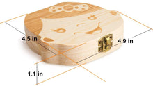 Carica l&#39;immagine nel visualizzatore di Gallery, Denti salva box per bambini e bambina (italiano), Scatola Porta Dentini da Latte,Bambini in legno ricordo regalo, Accumulazione dei denti (Ragazza)