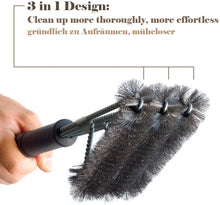 Carica l'immagine nel visualizzatore di Gallery, IREGRO Spazzola Barbecue, BBQ 3 in 1 Grill Spazzola, Pulitore di Cottura Griglie Rack e bruciatori, Durevole ed Efficace