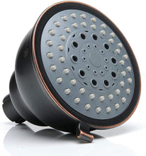 Carica l'immagine nel visualizzatore di Gallery, Soffione Doccia ad Alta Pressione, Voolan Doccetta 10 cm Fissa in Bagno, 5 Modalità di Spruzzo e Soffione Regolabile in Bronzo, Adatto Anche a Bassa Pressione Acqua (Senza Braccio Doccia)