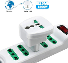 Carica l'immagine nel visualizzatore di Gallery, EXTRASTAR Adattatore Universale da Viaggio, Adapter/Adattatore da Viaggio World to Italy, Bianco, 2 Pezzi