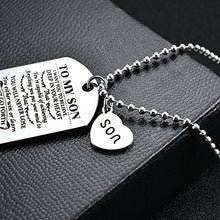 Carica l'immagine nel visualizzatore di Gallery, to my Son from MOM i want you Believe Love Dog tag militare Air Force... - Ilgrandebazar
