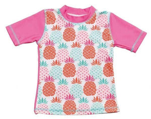 Maglia Termica Manica corta bambina ANTI-UV Pineapple, 18 mesi. - Ilgrandebazar