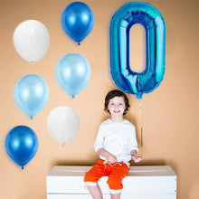 Carica l&#39;immagine nel visualizzatore di Gallery, 0 Palloncino Gigante Decorazioni Compleanno Azzurri Kit, Bimbo Decorazioni, Palloncino Festa Boy, Palloncini per Compleanno, Baby Shower, Nascita, Battesimo, Decorazioni (Numero 0)