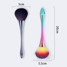Carica l&#39;immagine nel visualizzatore di Gallery, Subsky pennello professionale per make up,ideale per fard e cipria,forma grande e rotonda Pennelli per viso (d&#39;oro) pennello cipria grande