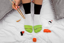 Carica l&#39;immagine nel visualizzatore di Gallery, Rainbow Socks - Donna Uomo Calzini Sushi Salmone Cetriolo Maki - 2 Paia