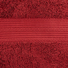 Carica l&#39;immagine nel visualizzatore di Gallery, AmazonBasics - Set di 2 asciugamani da bagno che non sbiadiscono, Rosso - Ilgrandebazar