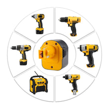 Carica l&#39;immagine nel visualizzatore di Gallery, DE9071 3000mAh Ni-MH Sostitutiva per Dewalt 12V Batteria DC9071 DE9074 - Ilgrandebazar