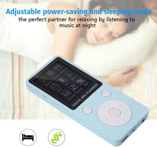 Carica l&#39;immagine nel visualizzatore di Gallery, Lettore Musicale Digitale, Schermo Portatile MP4 Supporto Lettore Musicale 32GB TF Card con Cuffia Lettore Musicale Stereo a Lungo Tempo di Attesa Lettore Digitale MP4(Blu)