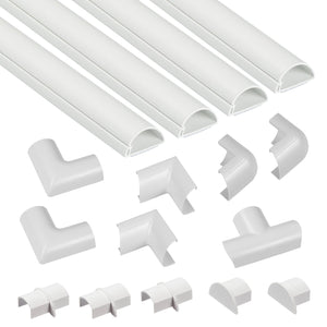 D-Line 3015KIT001 | Nascondi Cavi | Canaline Mini (30x15mm), Bianco - Ilgrandebazar