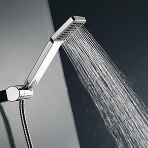 Quadrato ad alta pressione soffione doccia, Woopower As picture show, Sliver - Ilgrandebazar