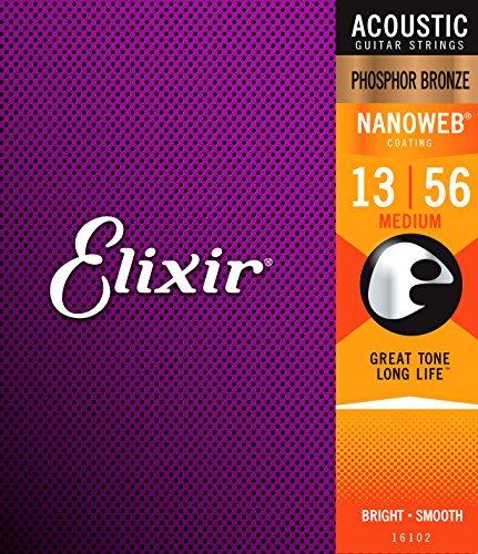 Elixir phosphor bronze 16102 medium 013-056 - Ilgrandebazar