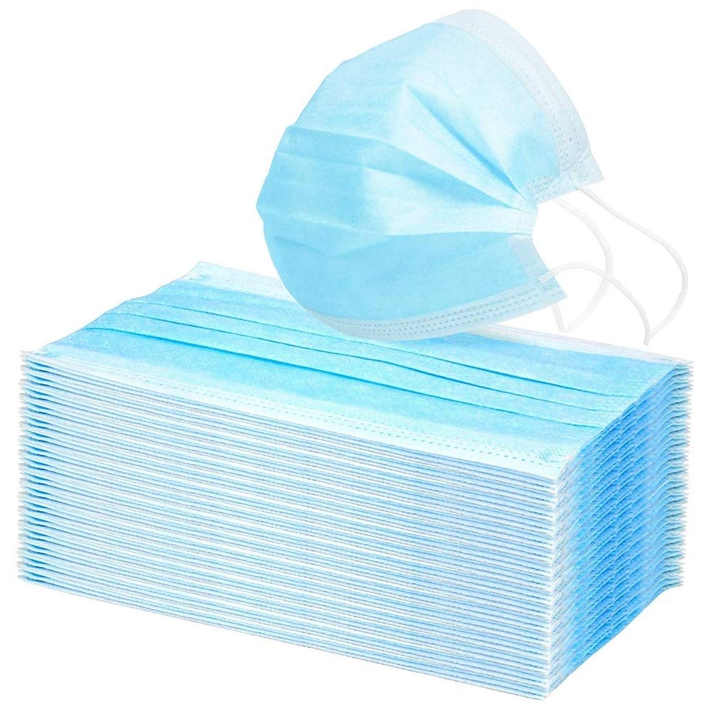 Hoco - 50 pezzi monouso formato per viso libero, colore: blu
