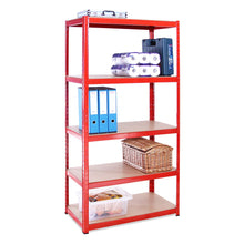 Carica l'immagine nel visualizzatore di Gallery, Scaffale per Garage - Scaffalatura,180cm x 90cm x 45cm - Rosso - 5 Red