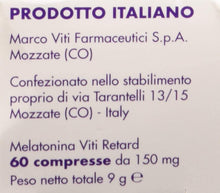 Carica l'immagine nel visualizzatore di Gallery, Marco Viti VVSO005 Melatonina Viti Retard - Rilascio Prolungato di Melatonina - 30 g