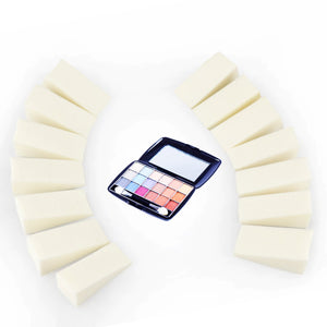 Circa 40 spugne triangolari per trucco, cosmetici, nail art, white - Ilgrandebazar