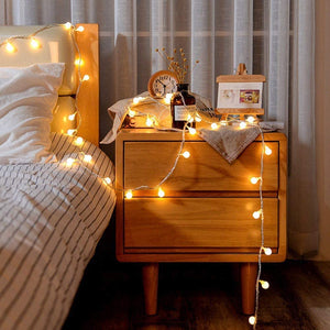 Catene Luminose 15m,Bulbo Lampade Ghirlanda Decorazioni, Luci Stringa Natale Illuminazione Giardino con Telecomando, Impermeabile Catena di Luci per Interni e Esterni, Feste, Matrimonio, Natale