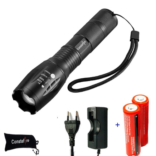 Torcia elettrica XML T6 LED Fuoco Regolabile,(1200lm; Impermeabile... - Ilgrandebazar