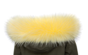 Chic Vibe sciarpa in pelliccia sintetica, con cappuccio e volpe...