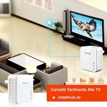 Carica l&#39;immagine nel visualizzatore di Gallery, Tenda Powerline P200Kit 200Mbps Homeplug AV, AV200+1Porta, AV200+1Porta - Ilgrandebazar