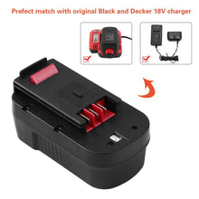 Carica l&#39;immagine nel visualizzatore di Gallery, A18 3.0Ah Ni-Mh Sostituzione batteria per Black &amp; Decker 18V A1718 - Ilgrandebazar