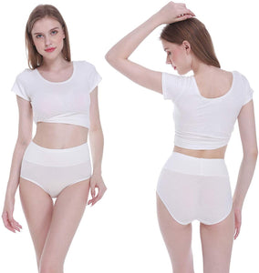 FALARY Mutande Vita Alta Donna in Cotone, Pacco da 5