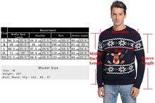 Carica l'immagine nel visualizzatore di Gallery, Abollria Maglione da Uomo per Natale Maglie Maniche Lunghe per Autunno Inverno Pullover Maglione per Natale