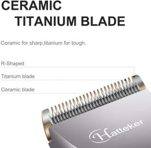 Carica l'immagine nel visualizzatore di Gallery, HATTEKER Tagliacapelli Uomo Tagliatrice Capelli Taglierina Barbiere Barba Elettrica Trimmer e Precisione Impermeabile