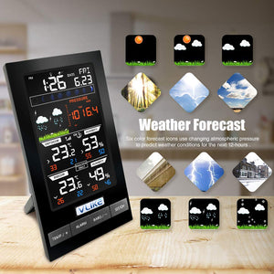 VLIKE Stazione Meteo con Sensore Esterno Wireless Controllo Radio VL2810 - Ilgrandebazar