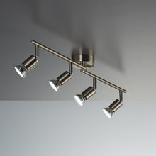Carica l&#39;immagine nel visualizzatore di Gallery, Faretti LED da soffitto orientabili I plafoniera moderna Nickel - Ilgrandebazar