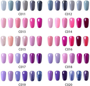 Elite99 Smalto Semipermanente in Gel UV LED, Smalto per Unghie, 6pz Kit Smalti Semipermanenti Soak off, Gel Colori Ricostruzione per Unghie 10ml - Kit 001 Nudo