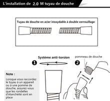 Carica l&#39;immagine nel visualizzatore di Gallery, ACGAM Soffione Doccia Alta Pressione Anticalcare + 2 M Flessibile Doccia, 5... - Ilgrandebazar