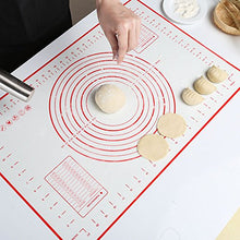 Carica l'immagine nel visualizzatore di Gallery, Gwhole Tappetino da Forno in Silicone(60x40cm), Extra Grande Stuoia di Rolling della Pasticceria del Silicone, Antiaderente, Resistente al Calore, Facile da Pulire, Riutilizzabile