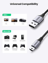 Carica l&#39;immagine nel visualizzatore di Gallery, UGREEN Cavo Mini USB, Cavo da USB Tipo A a Mini B Ricarica e Trasmissione Dati Compatibile con Disco Rigido GPS Controller PS3 GoPro Hero 4 Canon EOS 700D Nikon D3100 Fotocamera Lettore MP3-2m
