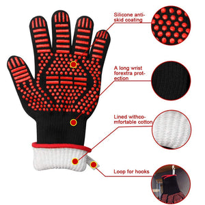 Mingco Guanti Barbecue, Guanti Ignifughi, Guanti da Forno, Resistenza al... - Ilgrandebazar