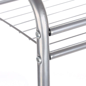 DoubleBlack Scaffale Metallo Scaffalatura Metallica con Ruote Cucina...