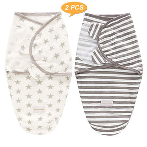 SaponinTree Copertina Neonati Cotone, 2 Pezzi Swaddle Coperta Neonato...
