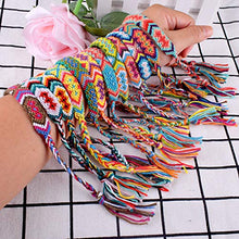 Carica l'immagine nel visualizzatore di Gallery, 12pz Braccialetti Tessuti Amicizia Assortito Colorato Fatti a Mano Polso... - Ilgrandebazar