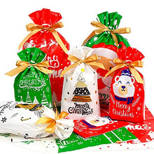 Carica l&#39;immagine nel visualizzatore di Gallery, DERAYEE Sacchetti Regalo Natale,34 pezzi Busta Regalo Natalizi con Coulisse,Borsa di Regalo Varie Misure per Feste di Natale(6 stili)