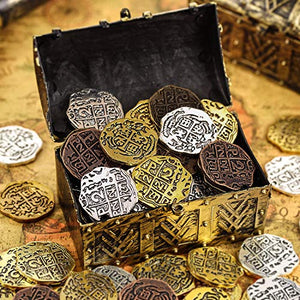 Hicarer 35 Pezzi in Metallo Pirate Coubles Repliche Spagnole Tesoro Pirata... - Ilgrandebazar