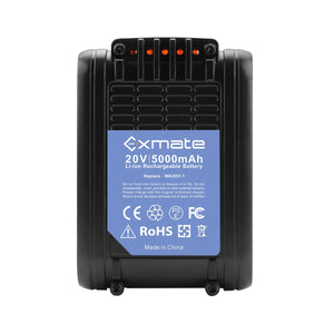 Exmate 20V 5.0Ah per Worx Batteria WA3551.1 - Ilgrandebazar