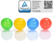 Carica l'immagine nel visualizzatore di Gallery, 100 Palline per Piscina Bambini, Diametro 6 cm, Plastica Certificazione TÜV Rheinland Senza Plastificanti