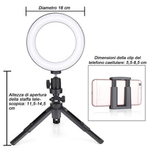 Carica l&#39;immagine nel visualizzatore di Gallery, Zacro Ring Light LED, LED Luce ad Anello for YouTube Video and Makeup, LED... - Ilgrandebazar